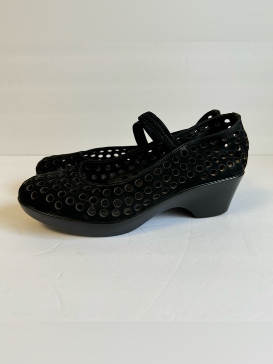 Cordani Clogs Perforated Italian Black Leather Comfort Shoes Womens 38 Lagenlook - Picture 5 of 11